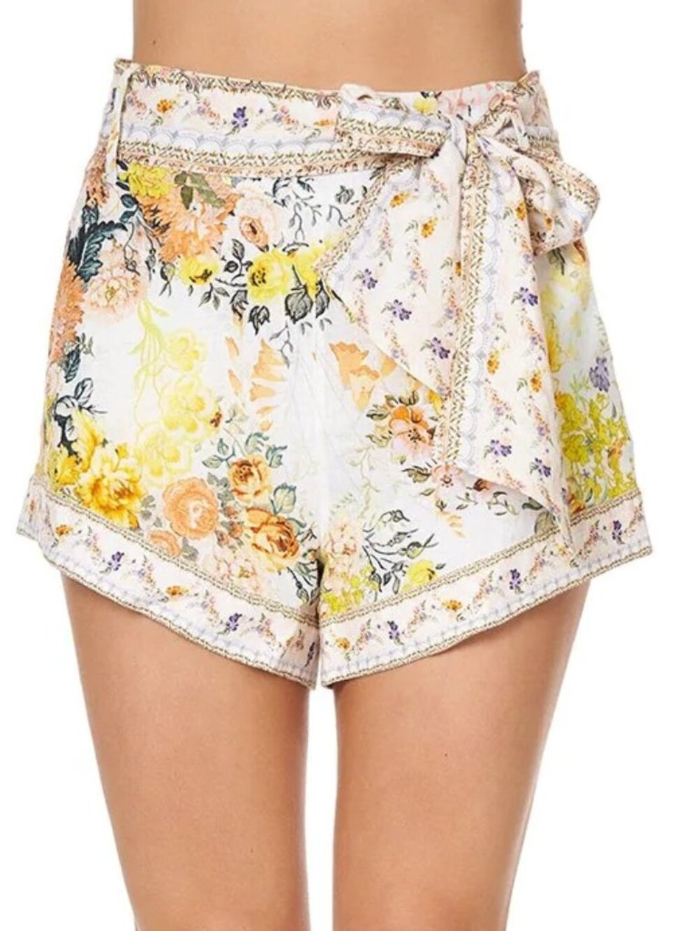 Camilla In The Hills Of Tuscany Tie Detail High Cut Shorts Size XS